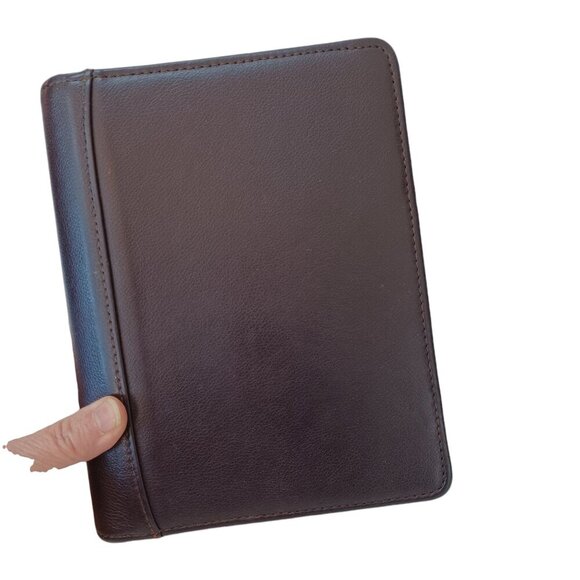 Franklin Covey Planner Franklin Quest Binder Brown Leather 6 Ring Organizer - Picture 16 of 16